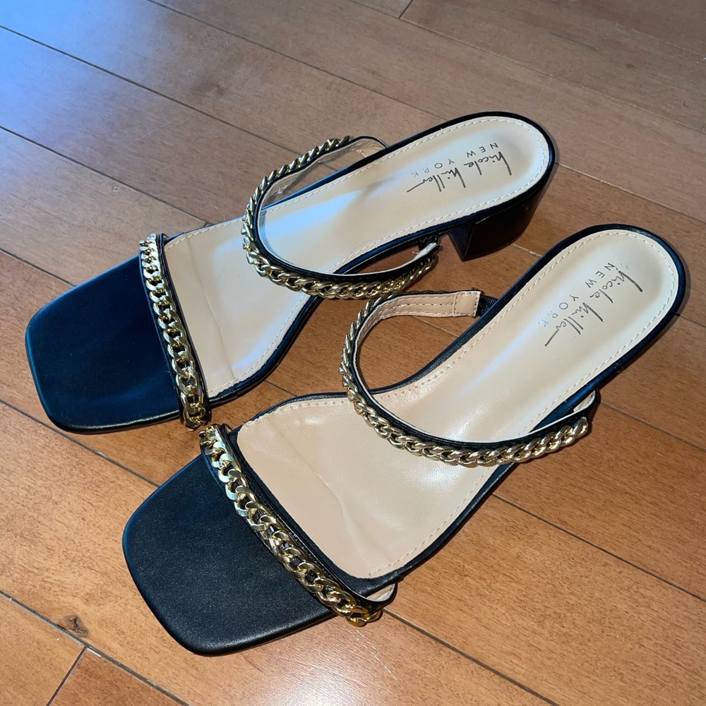 Nicole Miller New York Chain Band Sandals